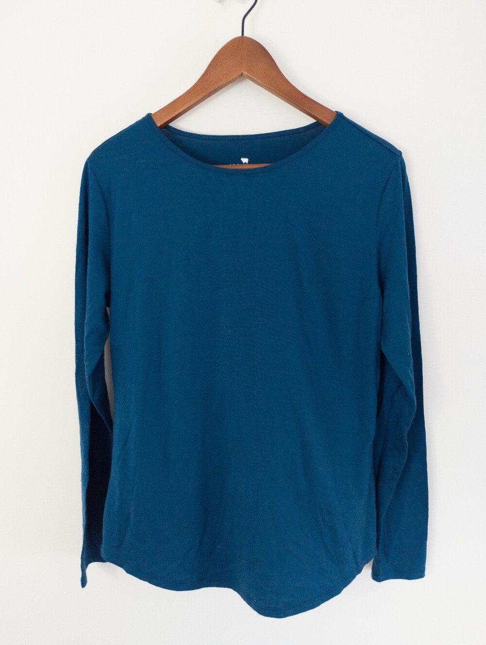 Women’s Long Sleeve Crewneck Top - Teal